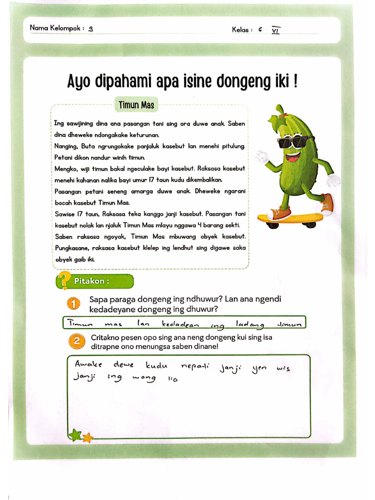 10 Contoh Soal Dongeng Kelas 3 SD Beserta Kunci Jawaban yang Sering Muncul Saat Ujian
