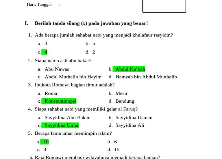10 Rahasia Menguasai Ujian dengan Contoh Soal Essay Tarikh Kelas 3 yang Sering Keluar
