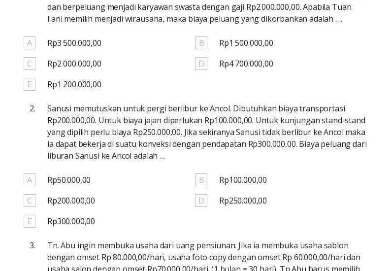 15 Contoh Soal Ekonomi Kelas 10 Bab 3 Terbaru 2026 yang Sering Keluar Saat Ujian Sekolah
