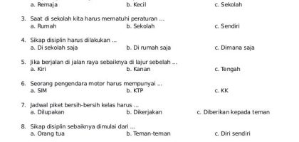 Asah Pemahaman Bangun Karakter Latihan Soal PKN Kelas 3 SD Semester 2