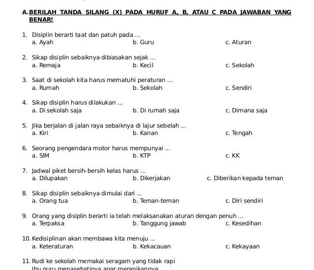 5 Rahasia Lolos Ujian dengan Contoh Soal Essay PKN Beserta Kisi-Kisinya Kelas 3 Tema 2
