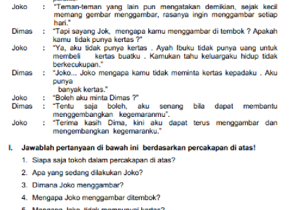 7 Contoh Soal Esay Bahasa Indonesia Kelas 3 SD Tema 1 yang Sering Keluar Saat Ujian