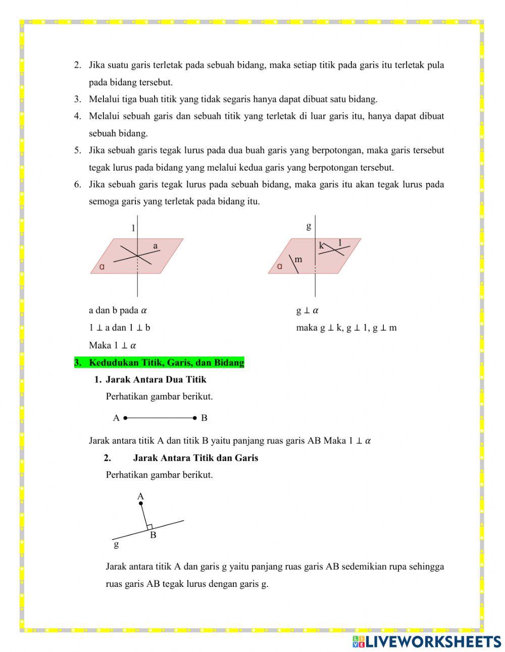 Lkpd dimensi 3 Free Interactive Worksheets 1648695