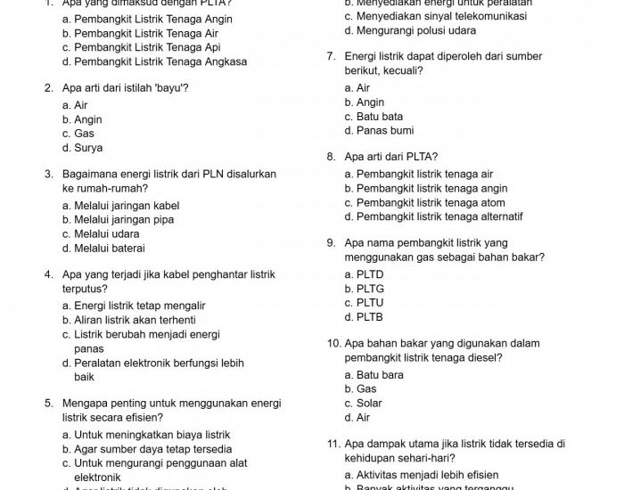 7 Rahasia Kuasai Contoh Soal Energi dan Daya Listrik Materi Kelas 3 IPA Terbukti Ampuh