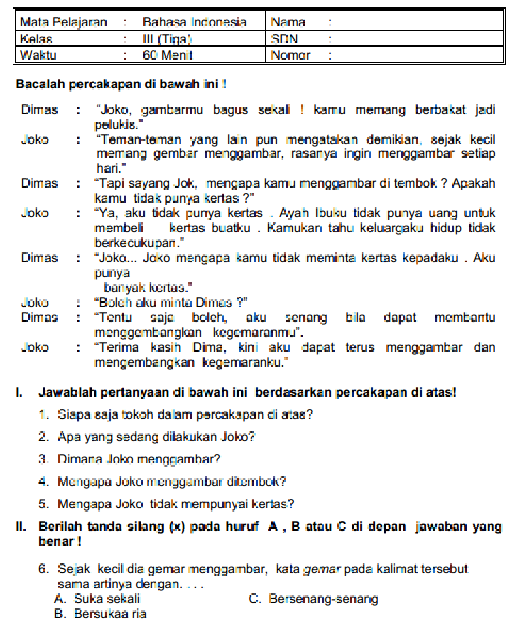 7 Rahasia Nilai Bagus Belajar Contoh Soal Essay Kelas 3 SD Bindo KTSP Sebelum Ujian 2026