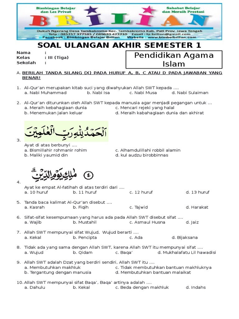 5 Fakta Mengejutkan Soal Agama Kelas 3 SD Semester 1 yang Wajib Tahu Orang Tua