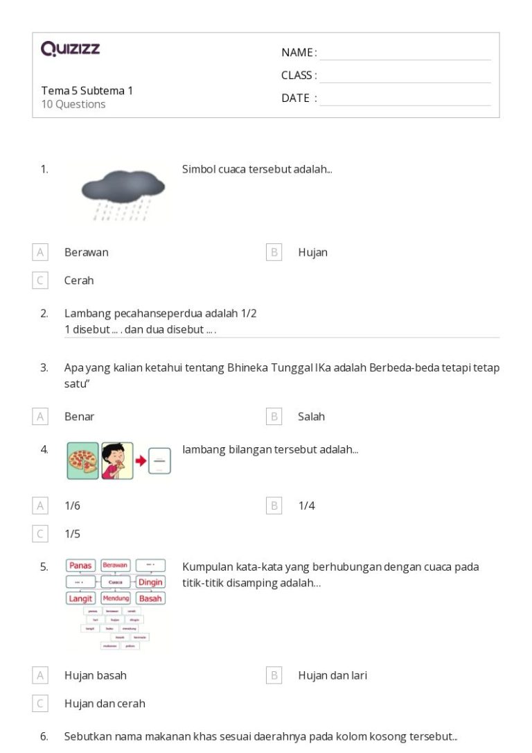 5 Soal Ujian Kelas 3 Tema 5 yang Sering Muncul di STS 2026, Wajib Tahu