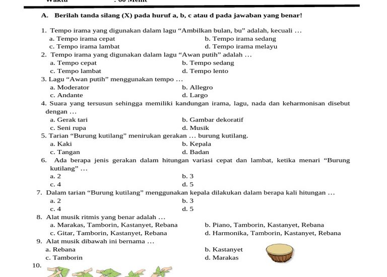 Rahasia Soal SBDP Kelas 3 Tema 7 yang Diungkap Hanapi Bani, Mengejutkan!