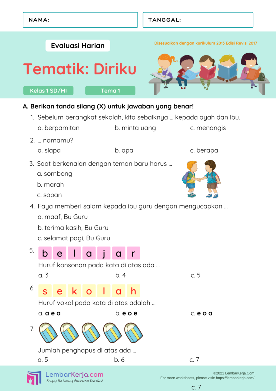 Uji Pemahaman Diri Contoh Soal Ulangan Harian Kelas 1 Tema 2 Uji Pemahaman Diri Contoh Soal Ulangan Harian Kelas 1 Tema 2