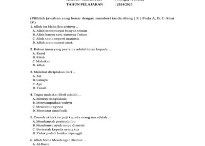 Ternyata Hanapi Bani Kunci Jawaban Soal Akidah Akhlak Kelas 3 Semester 1