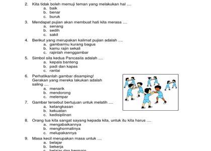 Wajib Cetak! Download Soal Ulangan Harian Kelas 5 Tema 3 Subtema 1 Bimbel Brilian
