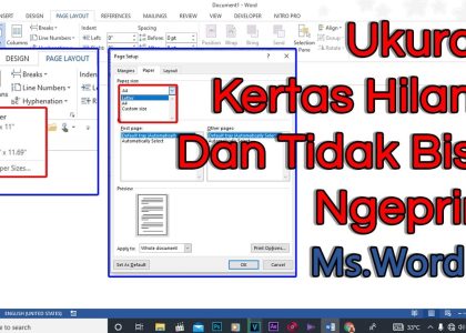 3 Fakta Penting Kenapa File Word Tidak Bisa Diubah Page Setup Nya dan Solusi Ternyata