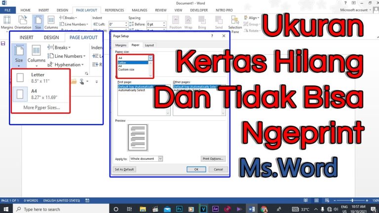 3 Fakta Penting Kenapa File Word Tidak Bisa Diubah Page Setup Nya dan Solusi Ternyata