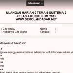 5 Contoh Soal Ulangan Kenaikkan Kelas K13 Kelas 4 Tema 6 yang Wajib Dikuasai Sebelum Terlambat