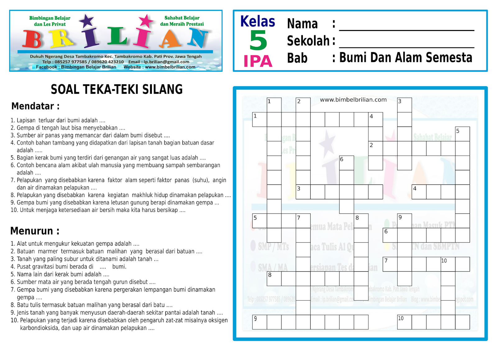 Contoh Soal Ipa Kelas 5 Dalchaebi Contoh Soal Ipa Kelas 5 Dalchaebi