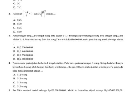 5 Rahasia Tersembunyi di Balik Soal dan Kunci Jawaban Matematika SMP Kelas 9 Semester 1 yang Wajib Kamu Tahu