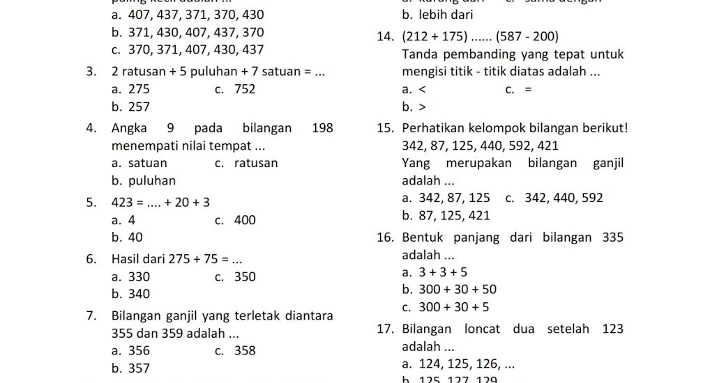 7 Rahasia Soal PAS Tema 3 Kelas 2 Semester 1 yang Wajib Diketahui Orang Tua Sebelum Ujian