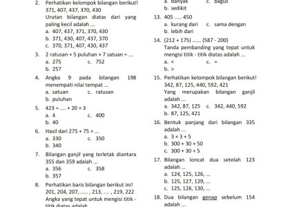 7 Rahasia Soal PAS Tema 3 Kelas 2 Semester 1 yang Wajib Diketahui Orang Tua Sebelum Ujian