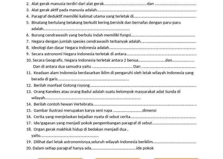 7 Soal Kelas 5 Tema 1 Sub Tema 1 Paling Sering Salah, Wajib Tahu Sebelum Ujian