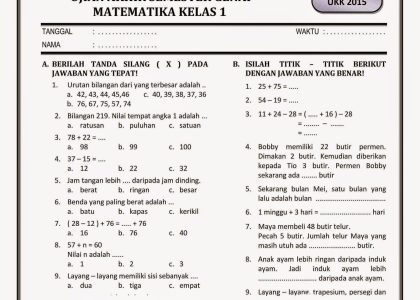 Wajib Tahu 7 Contoh Soal Ulangan Semester 1 Kelas 4 Kurikulum 2013 yang Sering Muncul
