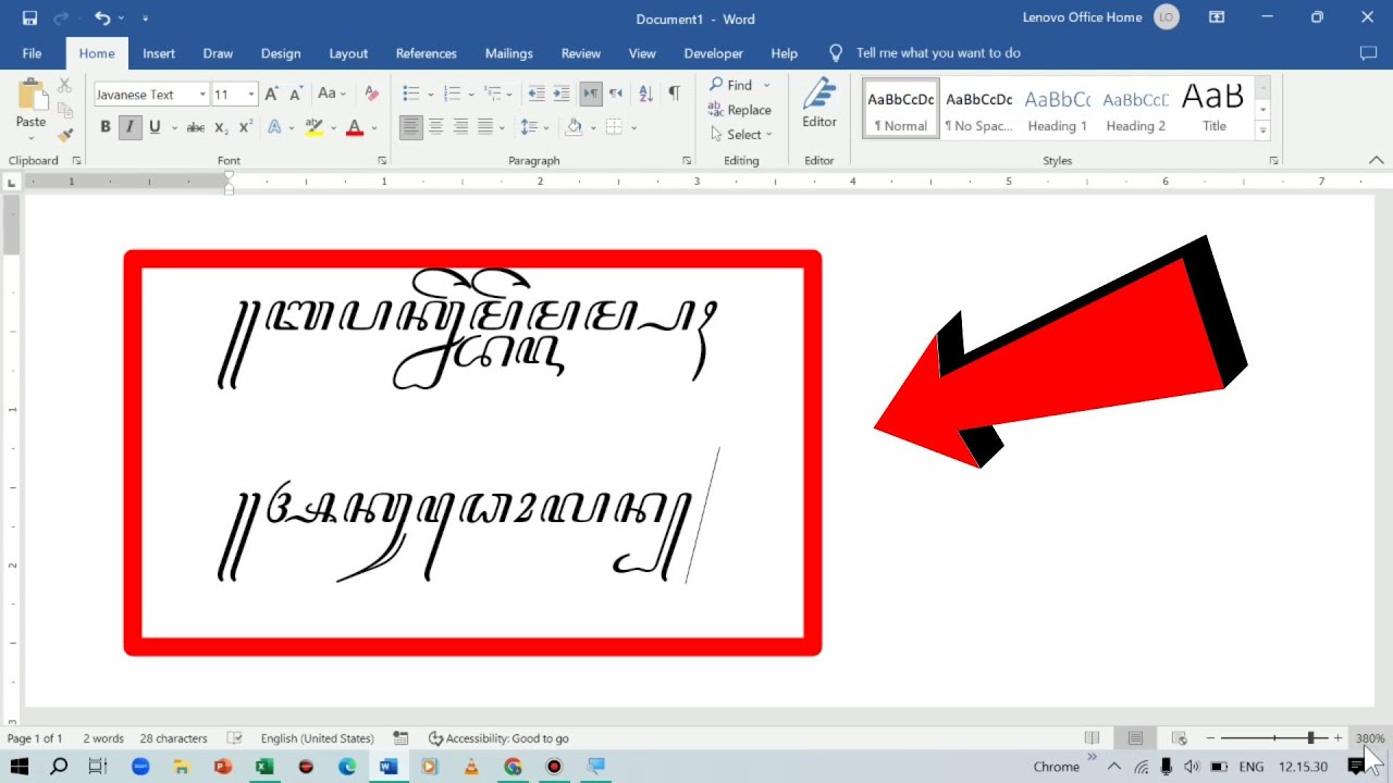 Font Aksara Jawa Valasopa - Free Word Template
