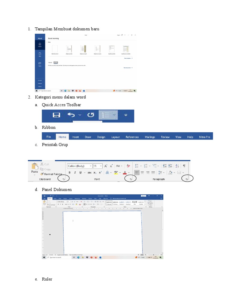 Panduan Menu Microsoft Word PDF Komputer Panduan Menu Microsoft Word PDF Komputer