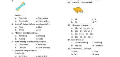 Kamus Bahasa Indonesia Kelas 4 Soal UAS PAS Semester 1 2025