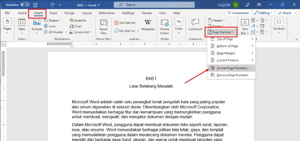 Cara Membuat Nomor Halaman di Word dengan Gambar Otomatis - MikroTekno Cara Membuat Nomor Halaman di Word dengan Gambar Otomatis - MikroTekno