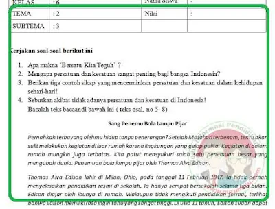 Contoh Soal Tema 2 Kelas 6 Kurikulum 2013 Terbaru 2026: Ternyata Ini 5 Tipe Soal yang Sering Muncul di Ujian