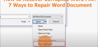 Corrupted Word File