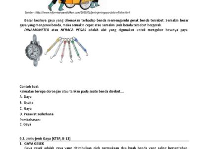 Inilah 5 Contoh Soal Ulangan Kelas 4 Materi Gaya yang Sering Muncul di Ujian IPAS, Wajib Tahu Sebelum Terlambat!