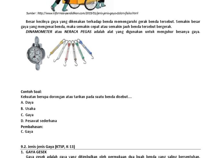 Inilah 5 Contoh Soal Ulangan Kelas 4 Materi Gaya yang Sering Muncul di Ujian IPAS, Wajib Tahu Sebelum Terlambat!