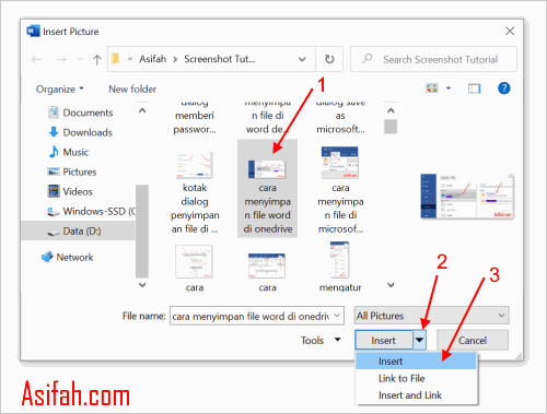 6 Cara Memasukkan Gambar ke Word dari Komputer Internet