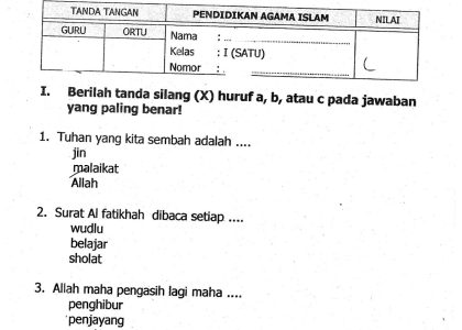 Ternyata Ini Kumpulan Contoh Soal Ulangan Kelas 4 Semester 2 Agama Katolik K13 yang Wajib Dipelajari Sebelum Terlambat