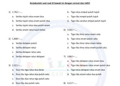 contoh soal ulangan semester ganjil kelas 4 sd pdf