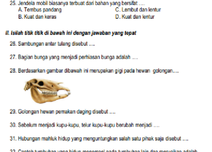 Inilah 7 Contoh Soal Ulangan Tema 1 Kelas 4 yang Wajib Dikuasai Siswa Sebelum Terlambat