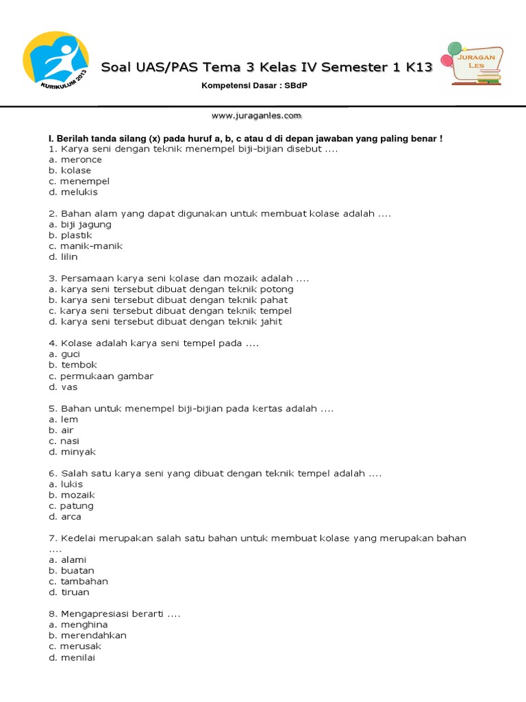 Wajib Tahu Rahasia Lulus dengan Skor Tinggi Lewat Kumpulan soal soal uts tema 3 kelas 4